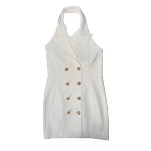 NEW NWT Generation Love Michelle Off White Halter Mini Dress Size Small